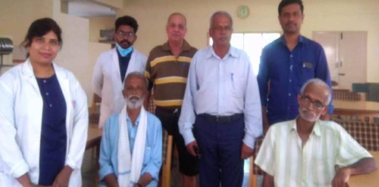 Health checkup camp conducted for inmates of Senior Citizens' Home in Suttur