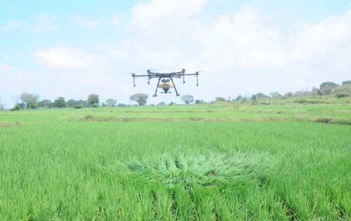 Demonstration of 'Drone usage in Agriculture' at ICAR JSS KVK, Suttur