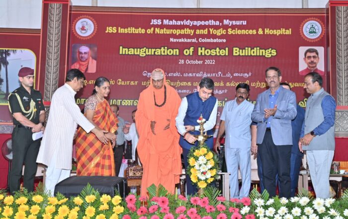 Inauguration of the JSS Institute of Naturopathy and Yogic Sciences, Hostel Building, at Navakkarai