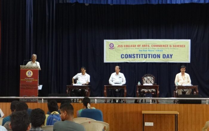 Constitution Day observed at JSS College of Arts, Science and Commerce, Mysuru