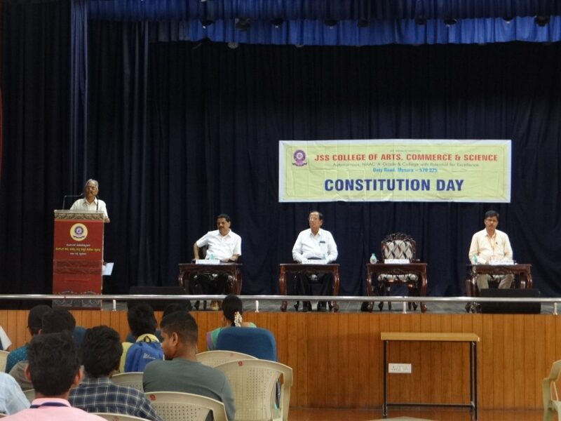 Constitution Day observed at JSS College of Arts, Science and Commerce, Mysuru