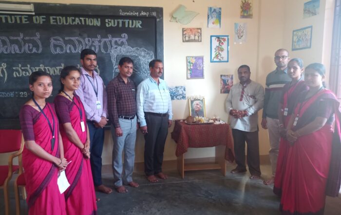'Vishwamanava Dina' at JSS B.Ed. College, Suttur