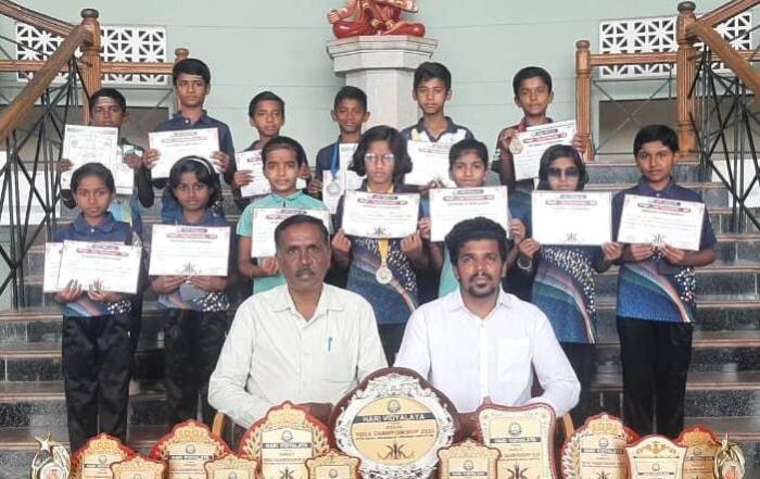 JSS Higher Primary School students selected for Divisional Yoga competition