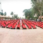 108 Srirama Nama Japa by JSS Residential School students on occasion of Adhika Shraavana Maasa