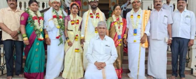 JSSMVP - Three Couples Unite in Joy at Suttur's 115th Monthly Mass Marriage
