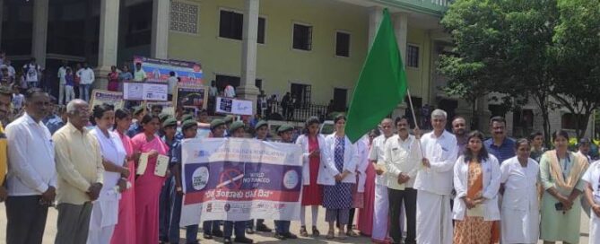 JSS Educational Institutions Lead Awareness March for World No Tobacco Day