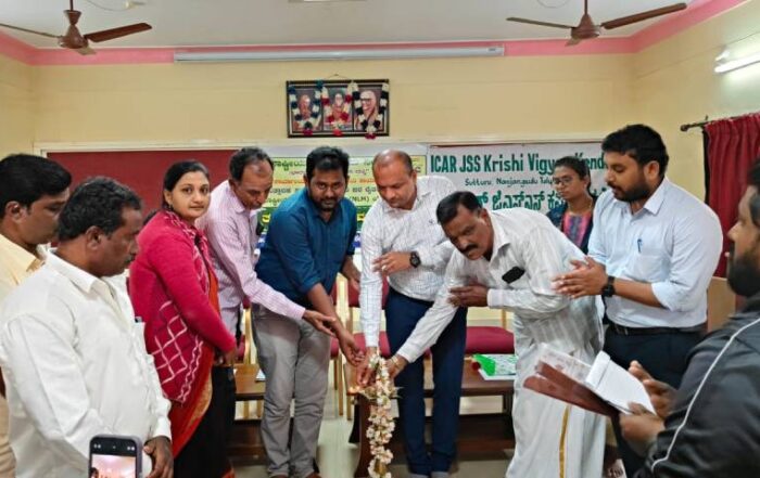 ICAR JSS Krishi Vigyan Kendra, Suttur Hosts Training Program for Farmers