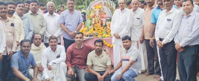 Ganesha Visarjana Celebrated at JSS Residential School, Suttur