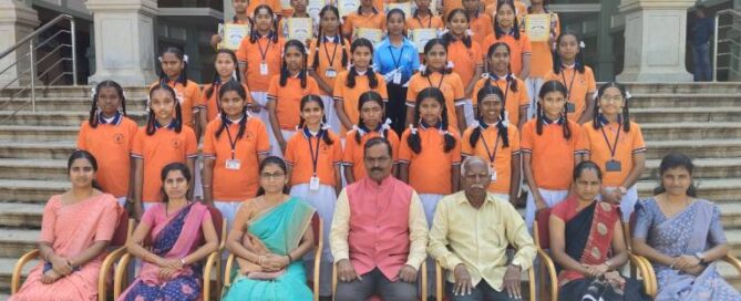 Winners of Hobli-level Talent Competition at JSS High School, Suttur