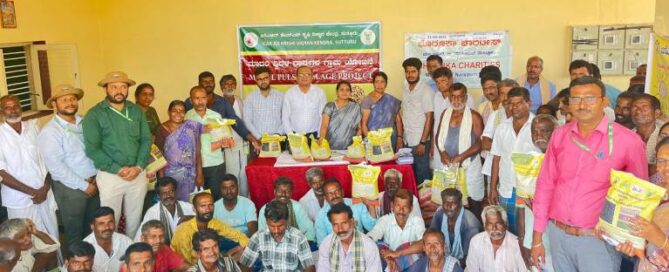 ICAR-JSS KVK and Boruka Charities Conduct Urad Cultivation Training and Input Distribution for Farmers in Model Pulse Villages