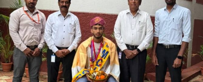 JSS College of Commerce PG Student Wins “Mr. MCICT” Title (75 kg)