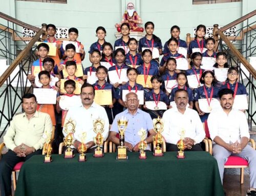 Suttur JSS School Students Shine at State-Level Yoga Competition