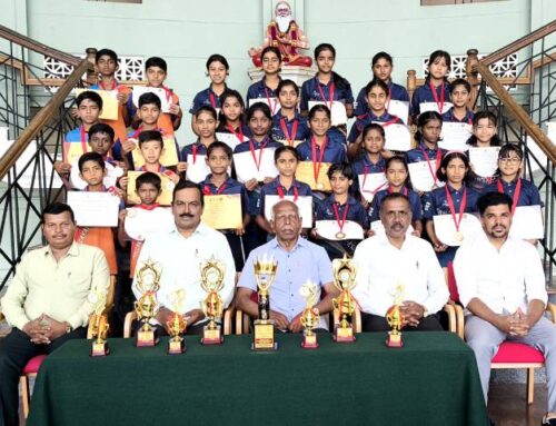 Suttur JSS School Students Shine at State-Level Yoga Competition