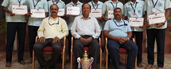 JSS PU College Boys’ Kabaddi Team Secures Second Place at Taluk-Level Tournament
