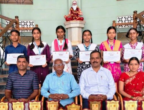 Suttur Sanskrit Pathshala Students Shine at Sanskrit Festival