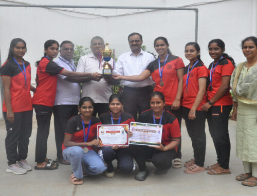Our college’s Kabaddi team secured second place at the District-Level Dasara CM Cup Sports Meet held at Chamundi Vihar Stadium, Mysuru, on September 24, 2026.